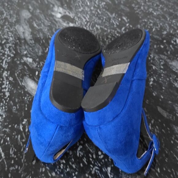 NEW BRAND SHOELAND ADJUSTABLE ANKLE STRAP BUCKLE POINTED Toe LOW WEDGE FLAT G1 - Picture 12 of 15